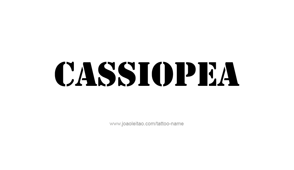 Tattoo Design Mythology Name Cassiopea   