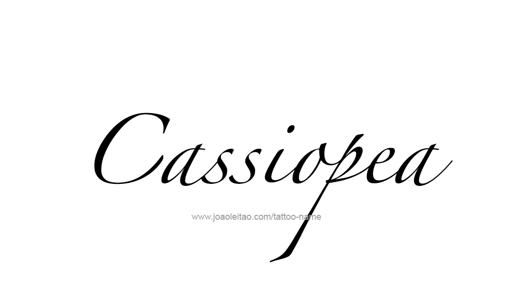 Tattoo Design Mythology Name Cassiopea   