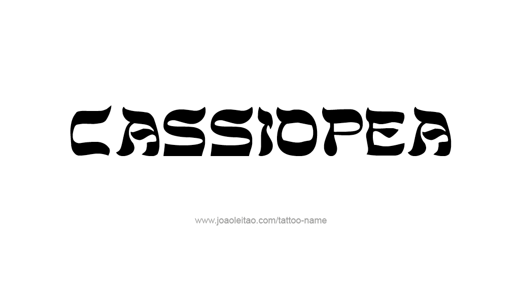 Tattoo Design Mythology Name Cassiopea   