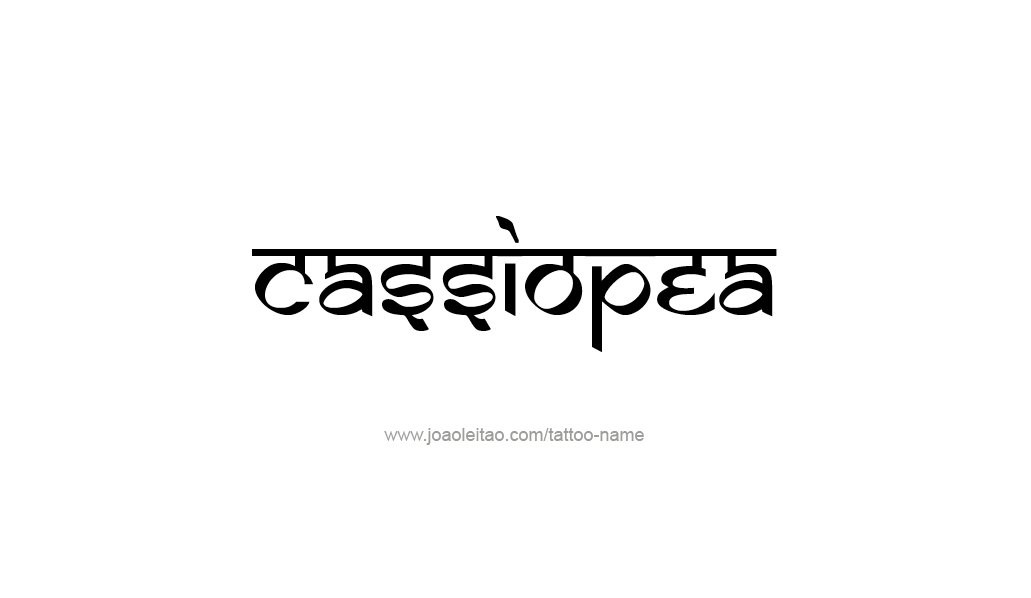 Tattoo Design Mythology Name Cassiopea   