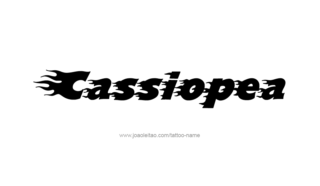 Tattoo Design Mythology Name Cassiopea   