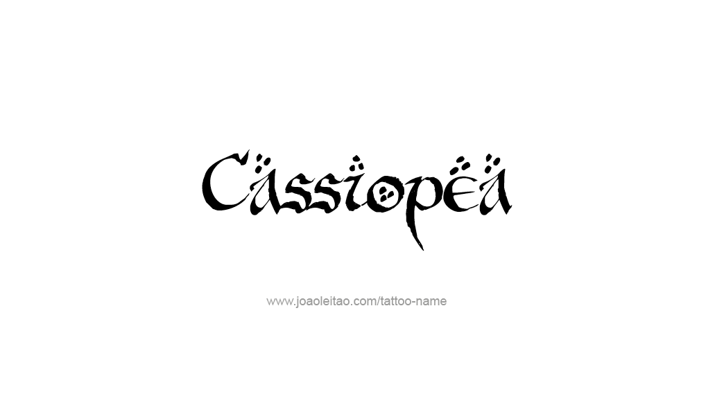 Tattoo Design Mythology Name Cassiopea   