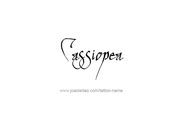 Tattoo Design Mythology Name Cassiopea   