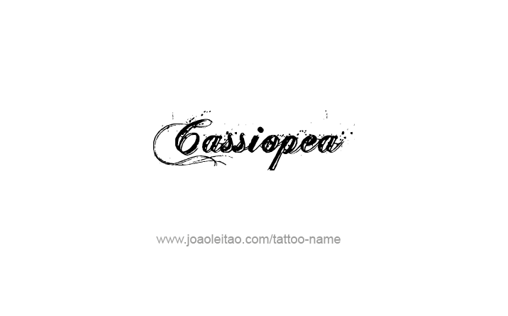 Tattoo Design Mythology Name Cassiopea   