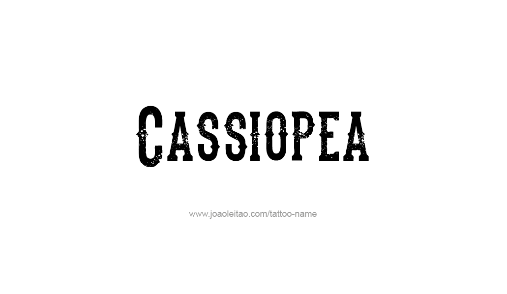 Tattoo Design Mythology Name Cassiopea   