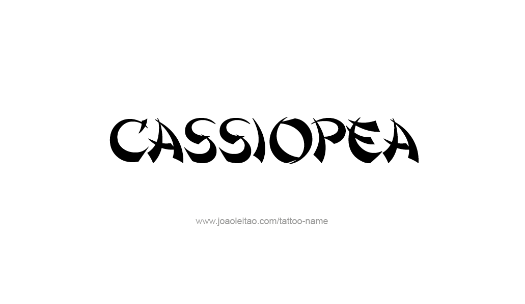 Tattoo Design Mythology Name Cassiopea