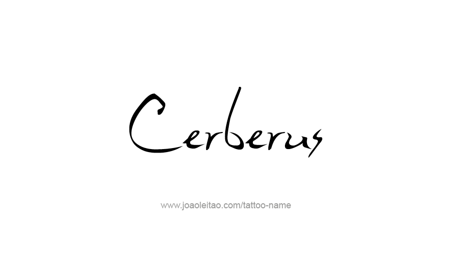 Tattoo Design Mythology Name Cerberus   