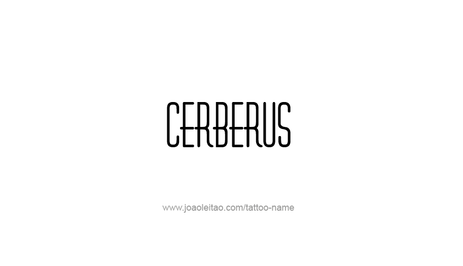 Tattoo Design Mythology Name Cerberus   