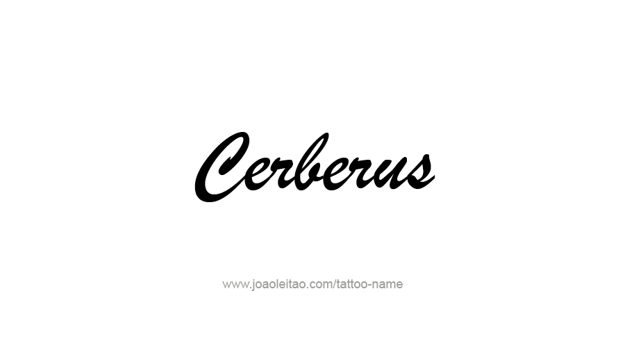 Tattoo Design Mythology Name Cerberus   