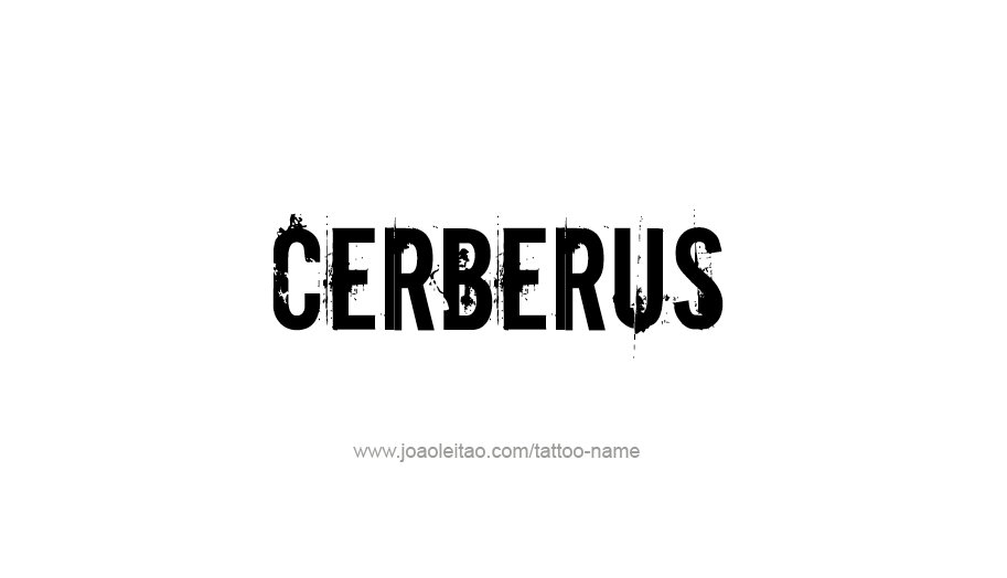 Tattoo Design Mythology Name Cerberus   