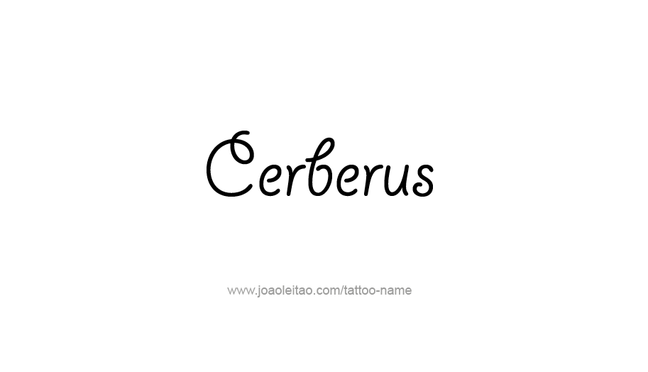 Tattoo Design Mythology Name Cerberus   