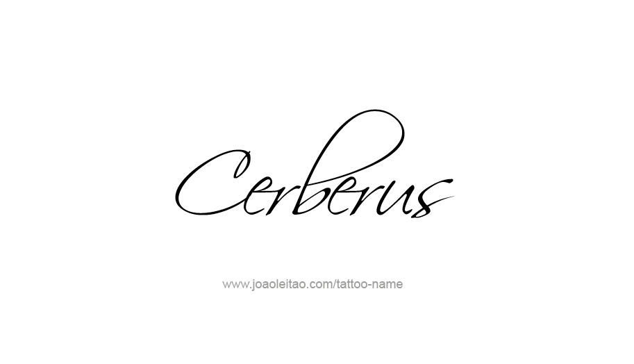 Tattoo Design Mythology Name Cerberus   