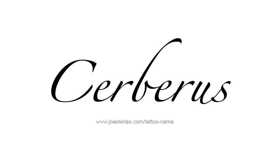 Tattoo Design Mythology Name Cerberus   