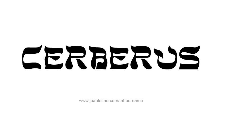 Tattoo Design Mythology Name Cerberus   