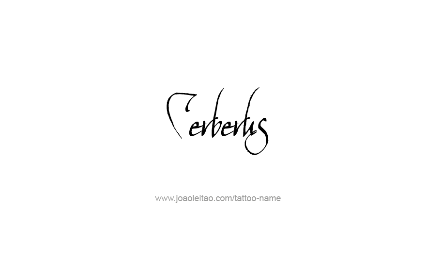 Tattoo Design Mythology Name Cerberus   