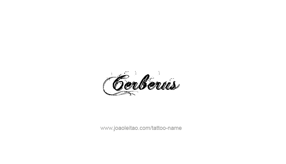 Tattoo Design Mythology Name Cerberus   