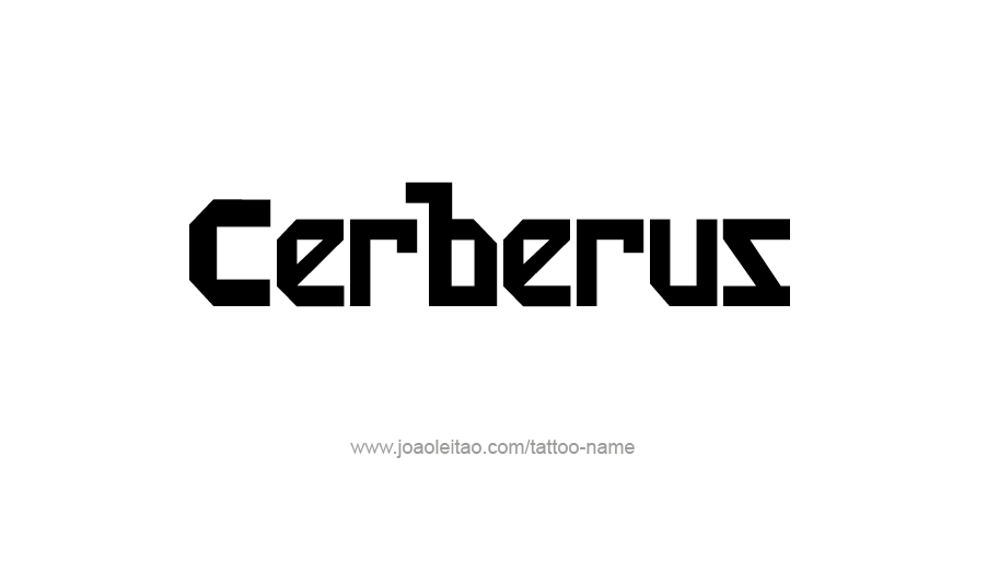 Tattoo Design Mythology Name Cerberus   