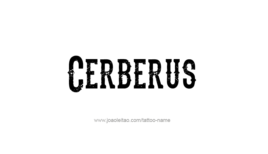 Tattoo Design Mythology Name Cerberus   