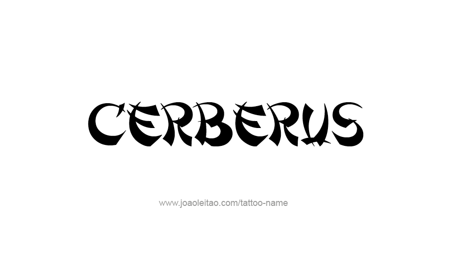 Tattoo Design Mythology Name Cerberus