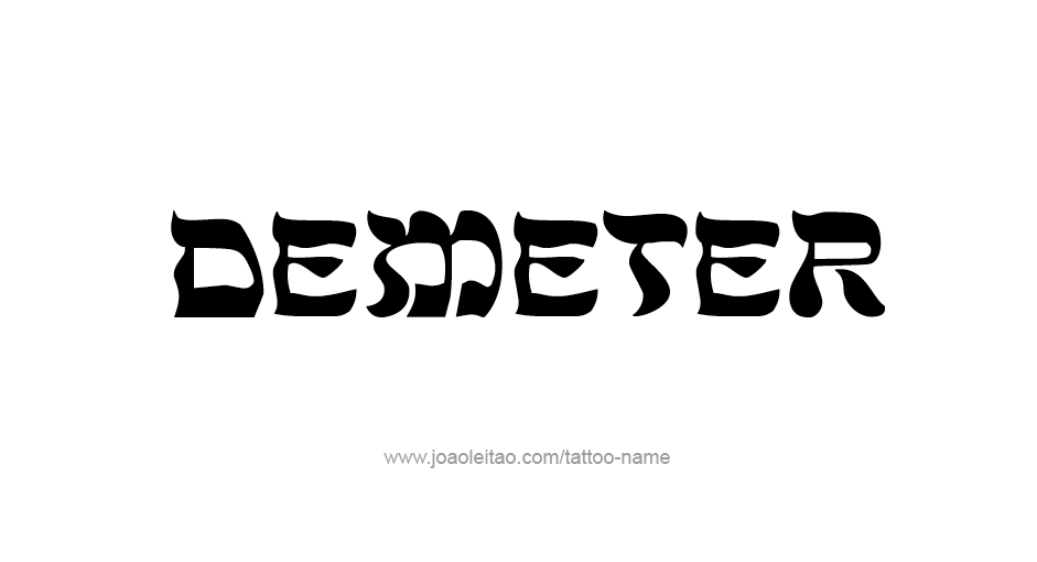 Tattoo Design Mythology Name Demeter   