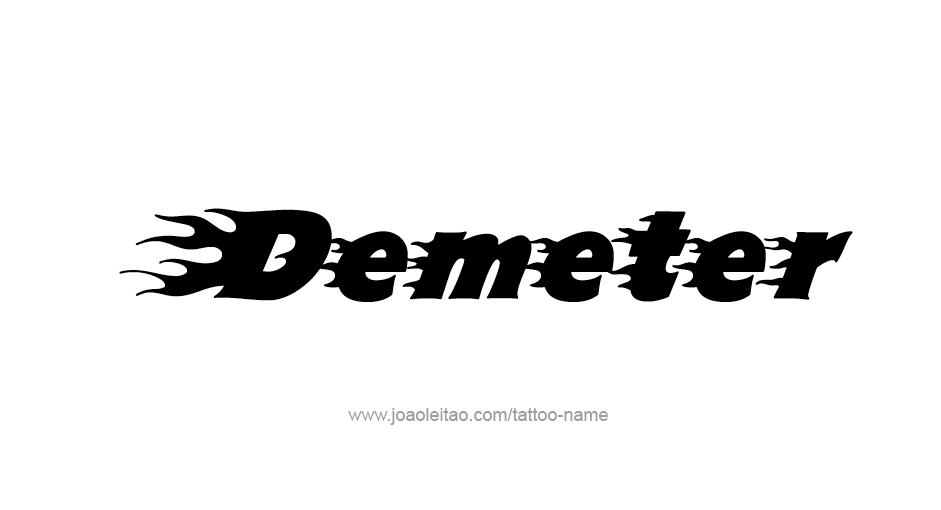 Tattoo Design Mythology Name Demeter   