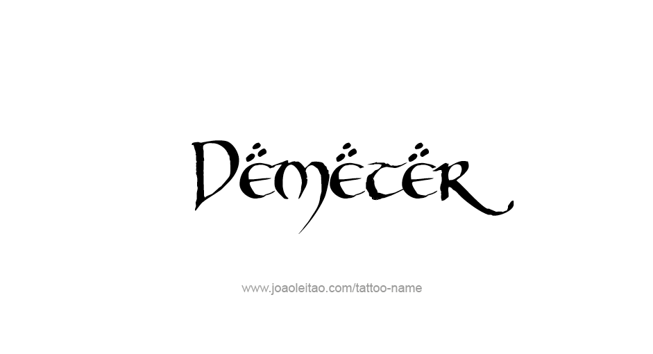 Tattoo Design Mythology Name Demeter   