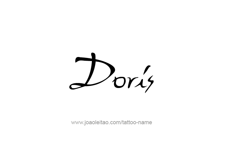 Tattoo Design Mythology Name Doris   