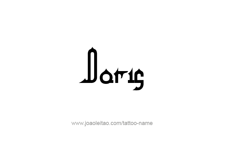 Tattoo Design Mythology Name Doris   