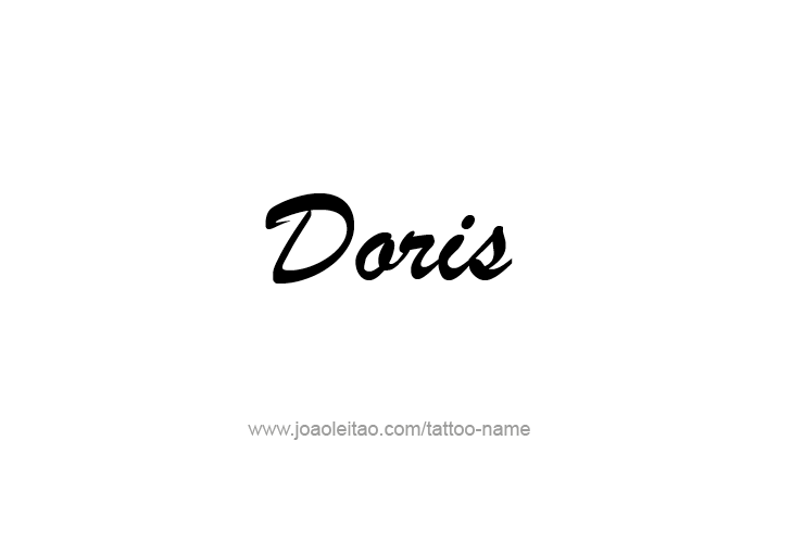 Tattoo Design Mythology Name Doris   