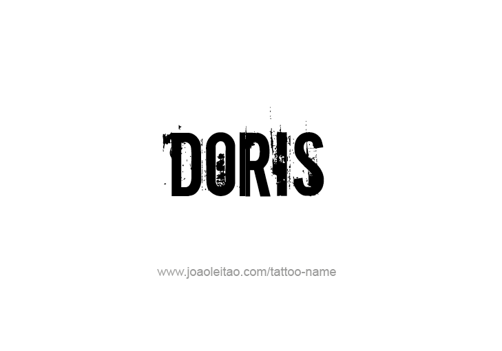 Tattoo Design Mythology Name Doris   