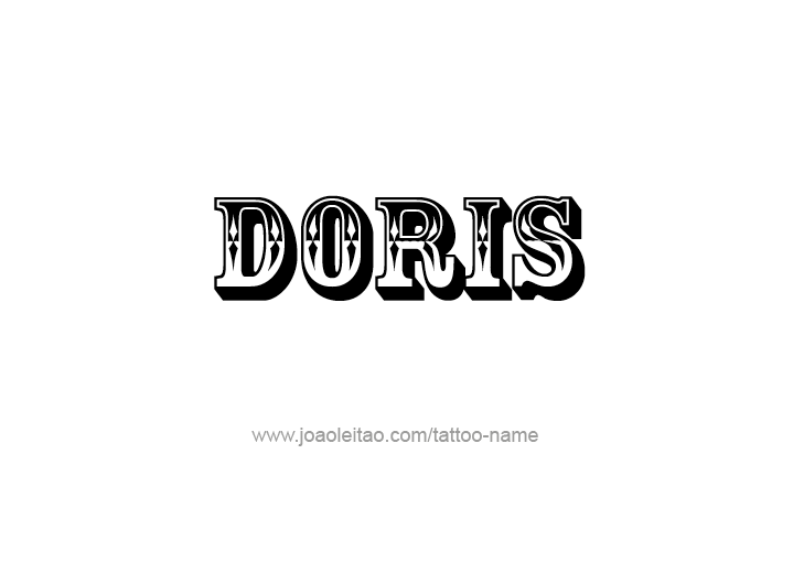 Tattoo Design Mythology Name Doris   