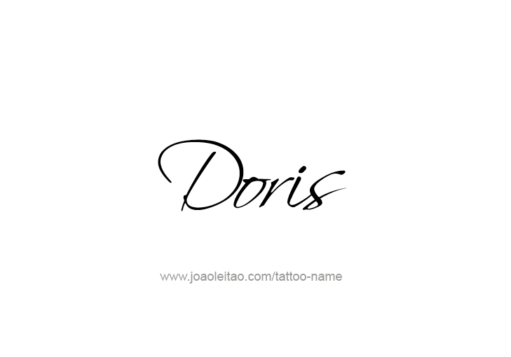 Tattoo Design Mythology Name Doris   