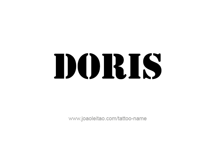 Tattoo Design Mythology Name Doris   