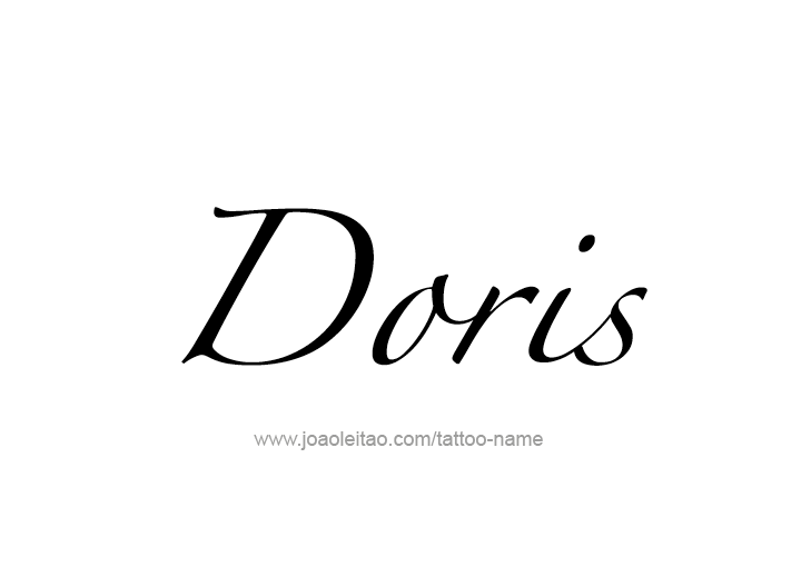 Tattoo Design Mythology Name Doris   