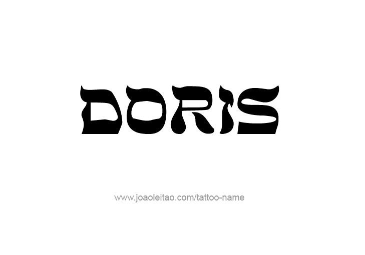 Tattoo Design Mythology Name Doris   