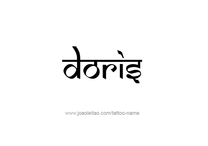 Tattoo Design Mythology Name Doris   