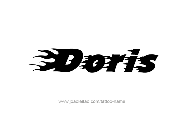 Tattoo Design Mythology Name Doris   