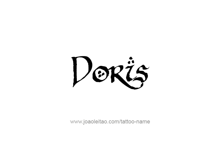 Tattoo Design Mythology Name Doris   