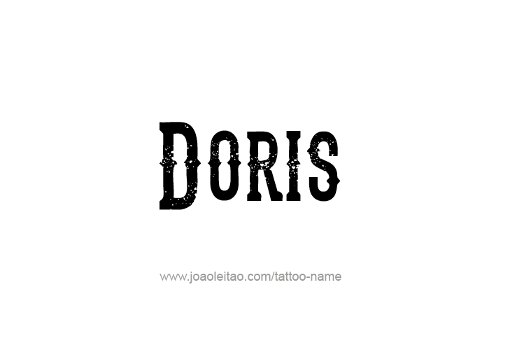 Tattoo Design Mythology Name Doris   