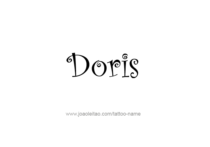 Tattoo Design Mythology Name Doris   