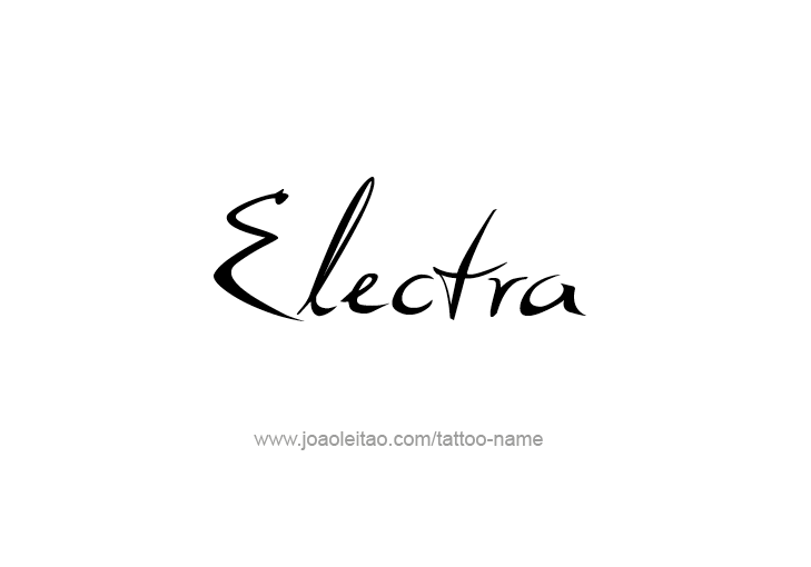 Tattoo Design Mythology Name Electra   