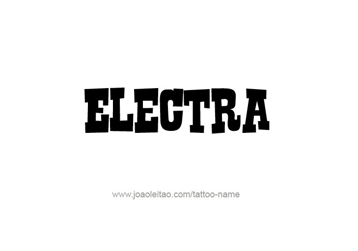 Tattoo Design Mythology Name Electra   