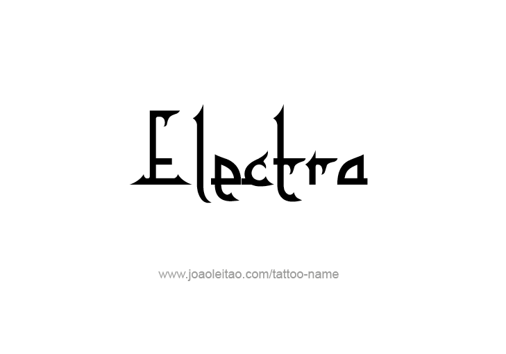 Tattoo Design Mythology Name Electra   