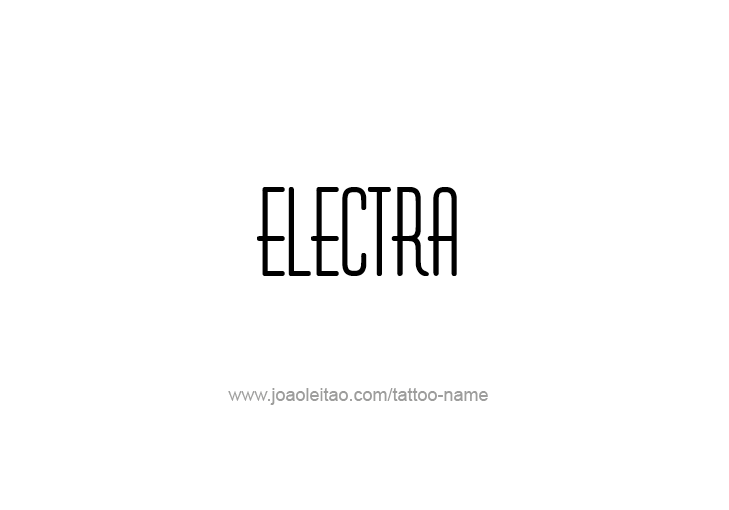 Tattoo Design Mythology Name Electra   