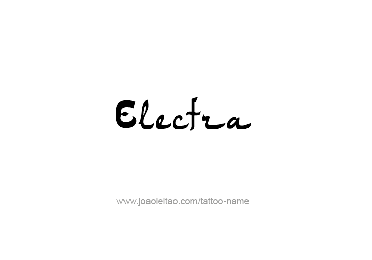 Tattoo Design Mythology Name Electra   