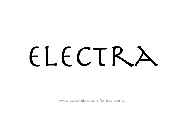 Tattoo Design Mythology Name Electra   
