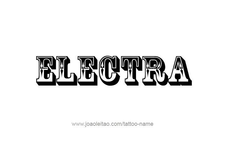 Tattoo Design Mythology Name Electra   