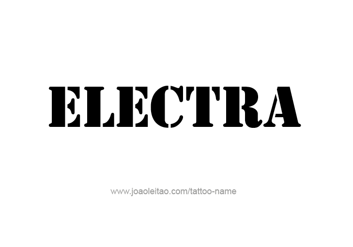 Tattoo Design Mythology Name Electra   