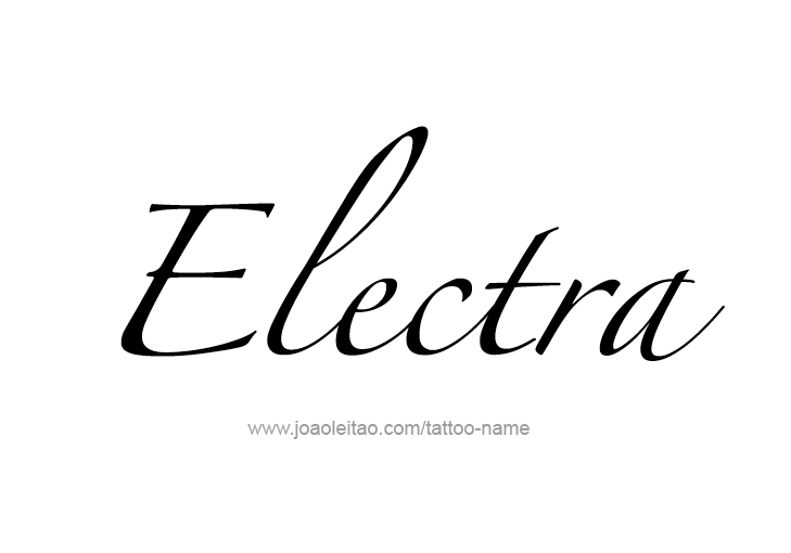 Tattoo Design Mythology Name Electra   