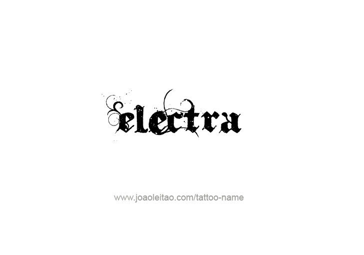 Tattoo Design Mythology Name Electra   